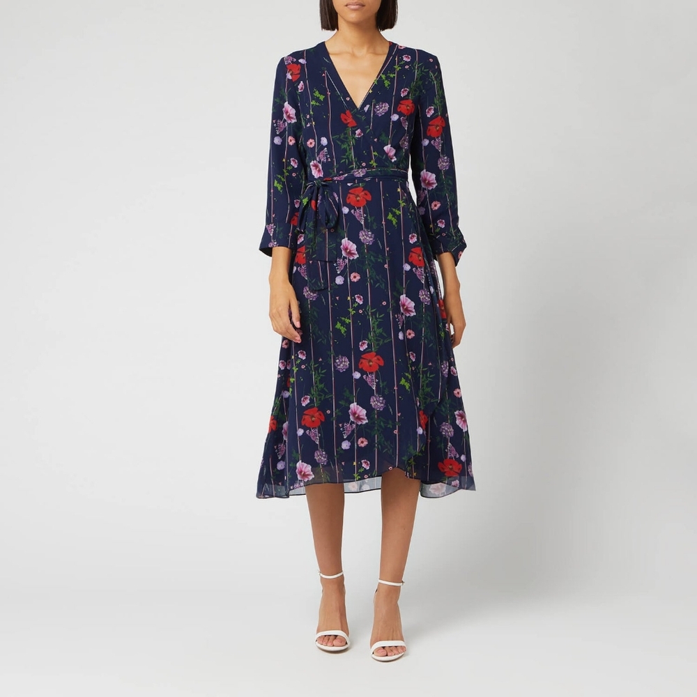 Ted Baker Navy Floral Dress
